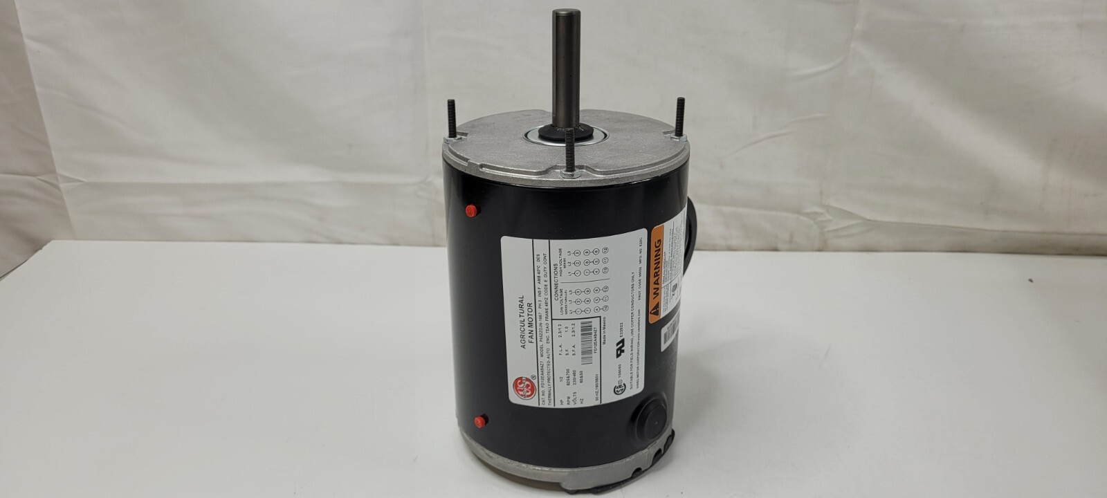 US MOTORS NIDEC FD12EA4B4Z7 Polyphase Direct Drive Fan Motor 1/2 HP 825 RPM