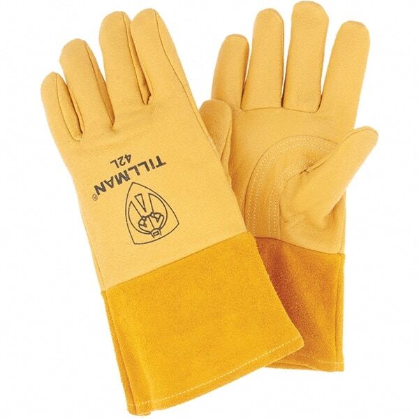 TILLMAN 42L Welding/Heat Protective Glove MP(L) TOP GRAIN PIGSKIN,4″ CUFF GLOVES