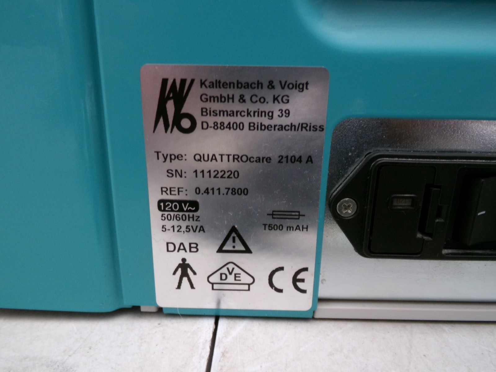 KAVO QUATTROCARE 2104A DENTAL HANDPIECE LUBRICATION CLEANING SYSTEM