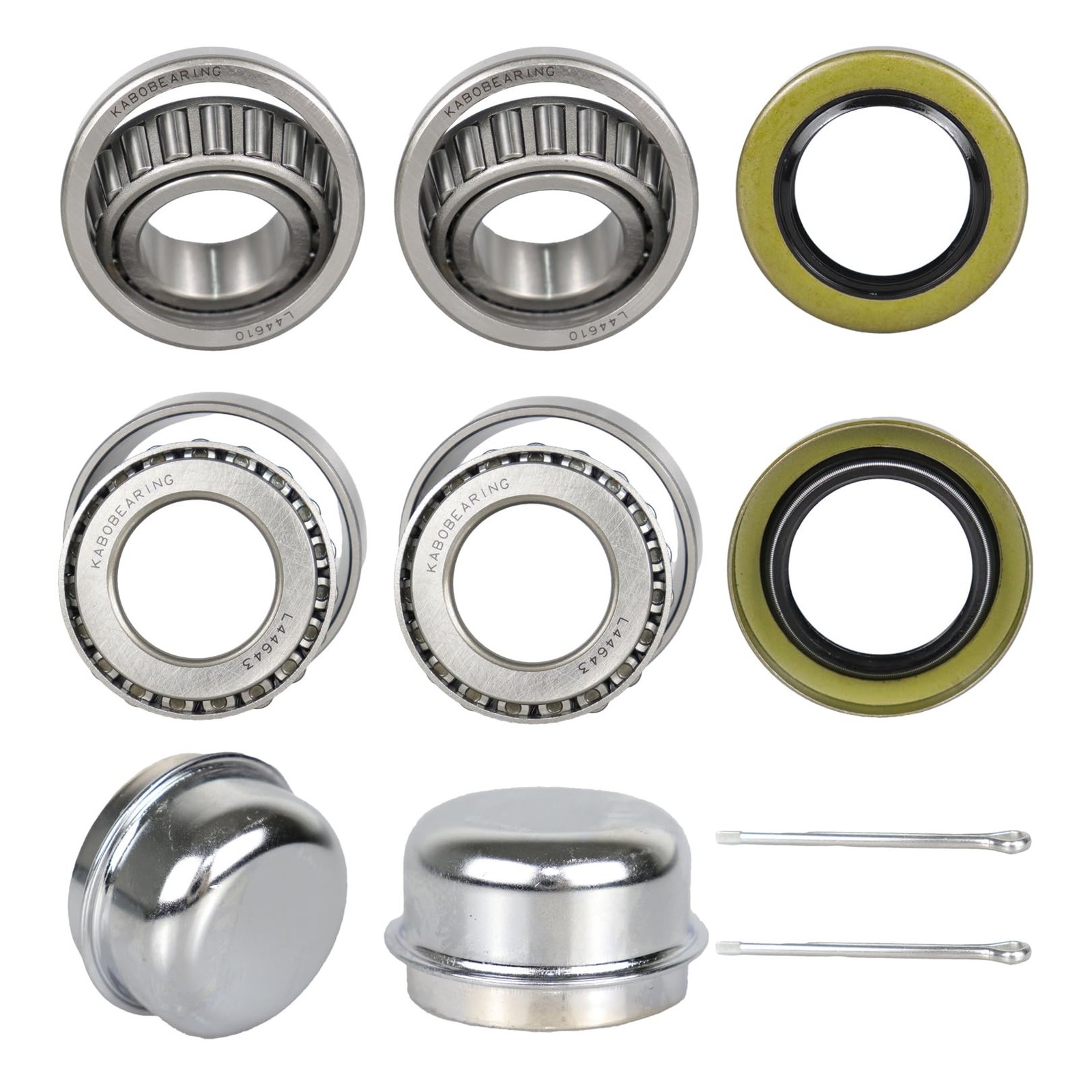 2 Set Fits 1″ 2000 Lbs Axles Trailer Wheel Hub Bearings Kit,L44643 L44610 Bea…