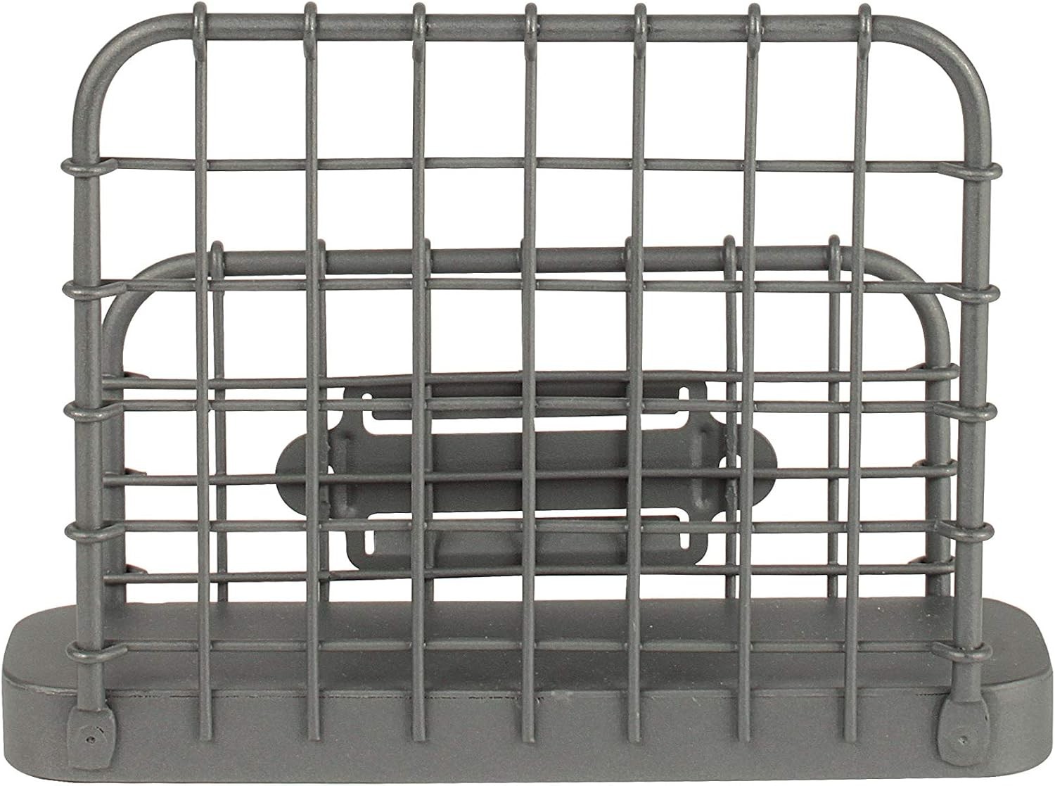 Spectrum Diversified Desktop Letter Holder Modern Farmhouse Industrial Gray