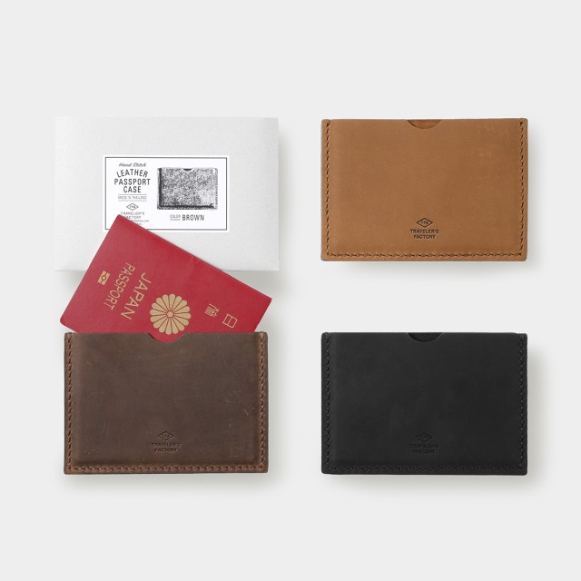 Traveler’s Factory TF Leather Passport Case Black (07100652) Official Japan NEW
