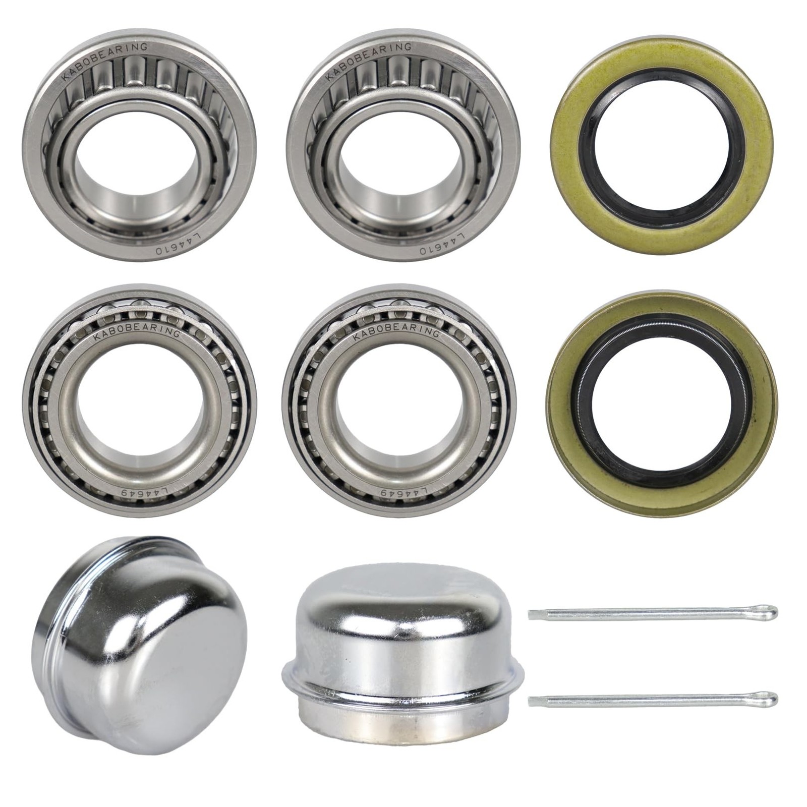 2 Set Fits for 1-1/16” inch Axles Trailer Wheel Hub Bearings,L44649 L44610 B…