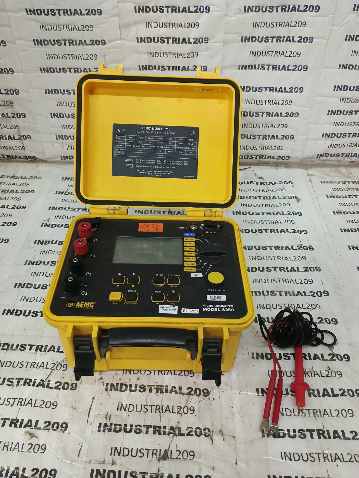 AEMC MICRO-OHMMETER 6250 (NO POWER CORD)