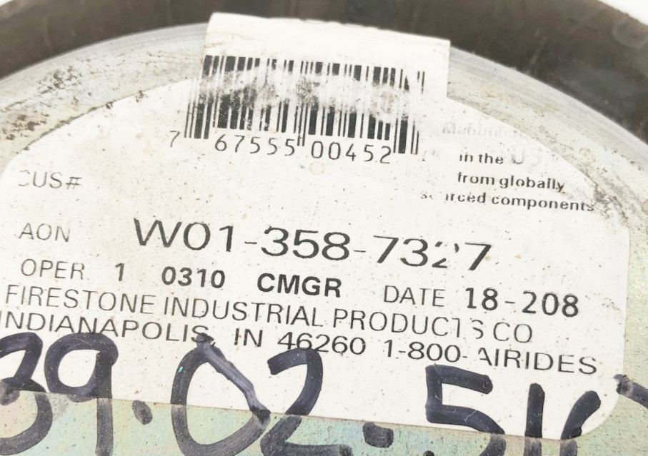 New Firestone W01-358-7327 Air Spring Double Conv. 3/4″ NPT Style 26 – No Box