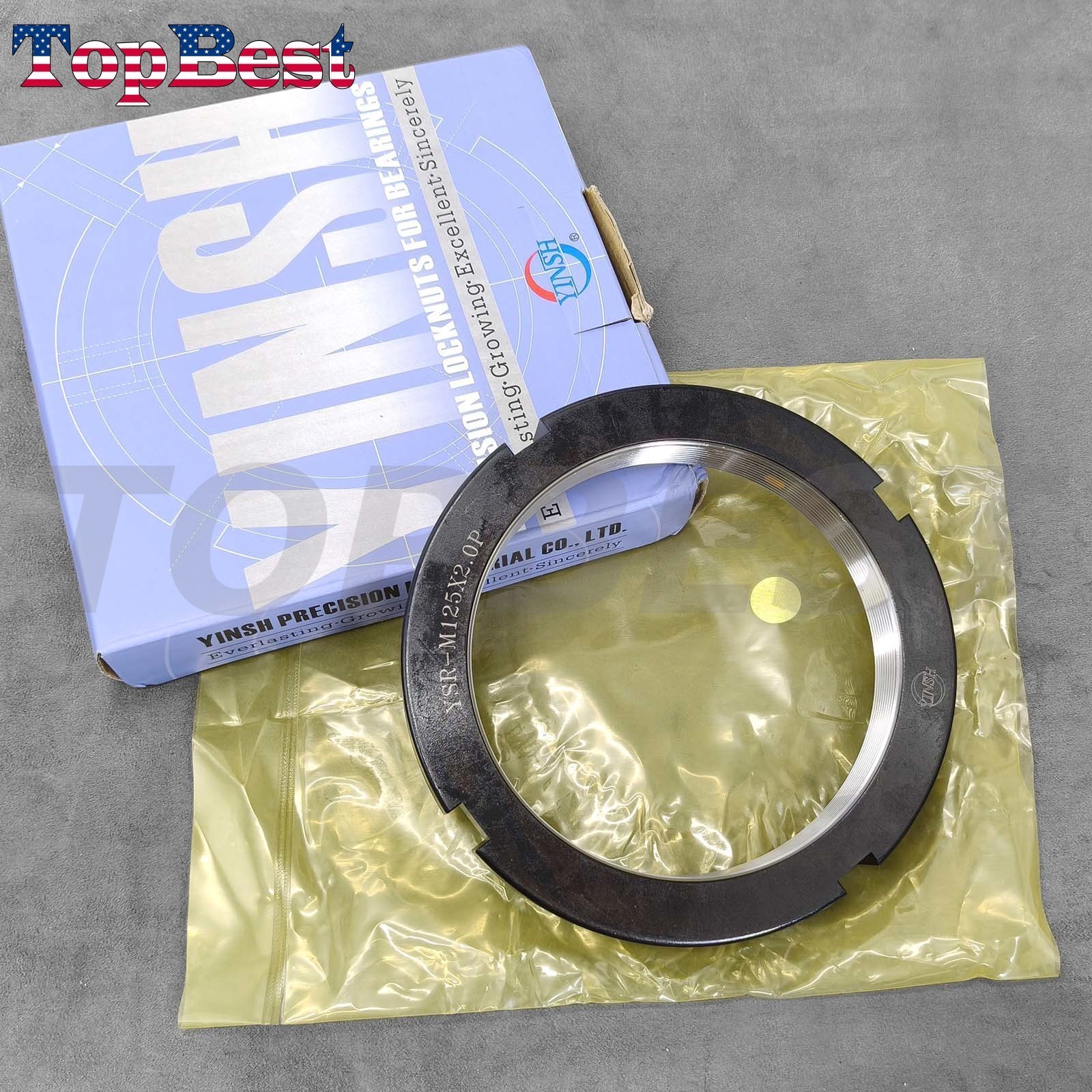 Brand New YSR-M125x2.0P Precision Bearing Lock Nut for Yinsh Radial Locking