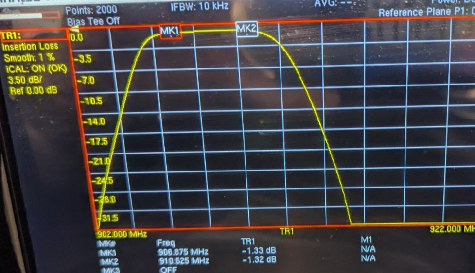 Dual Tuned!! Meshtastic (USA-LF) & MeshCore Cavity Filter 910.525 & 906.875