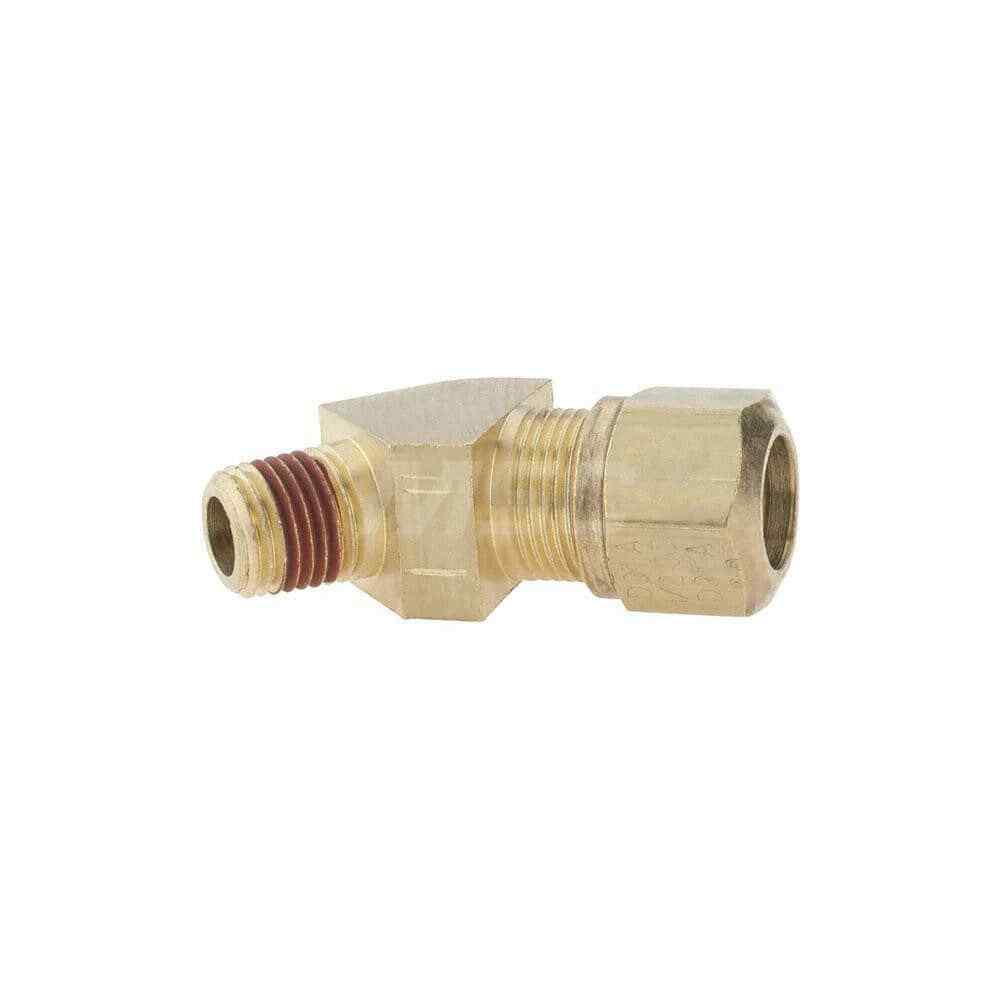 Eaton 1480X8X4Z Compression Tube Elbow: 1/4″ Thread, Compression x MNPT Brass