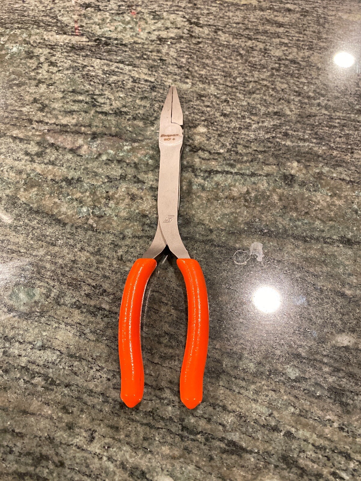 Snap On 61cf 8″ talon grip duck bill pliers orange new