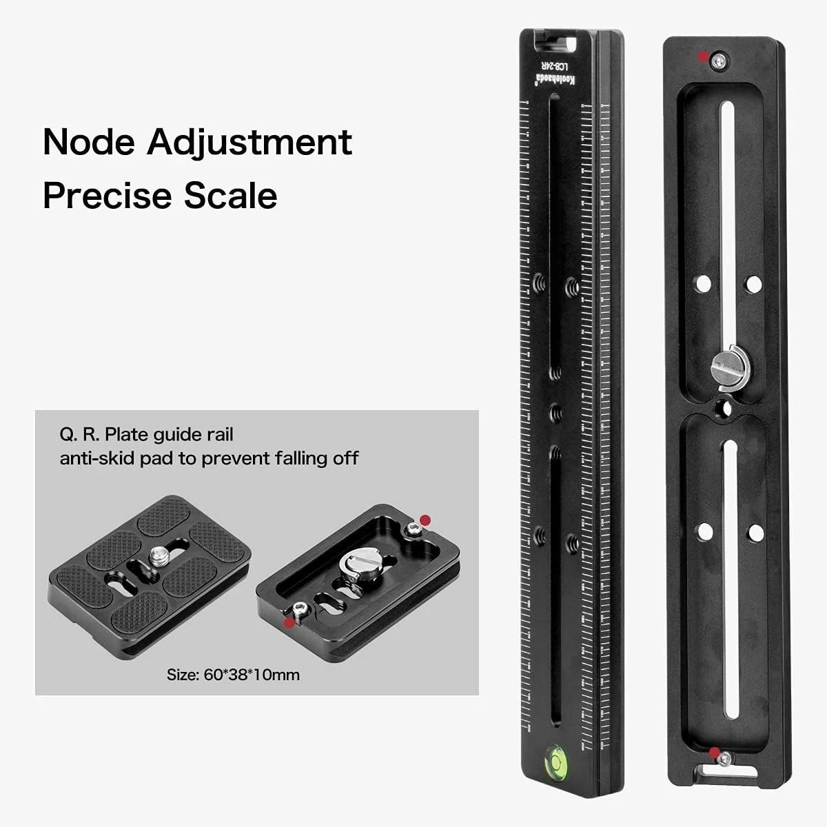 240mm Professional Rail Nodal Slide Metal Quick Release Clamp,Dual Dovetail C…