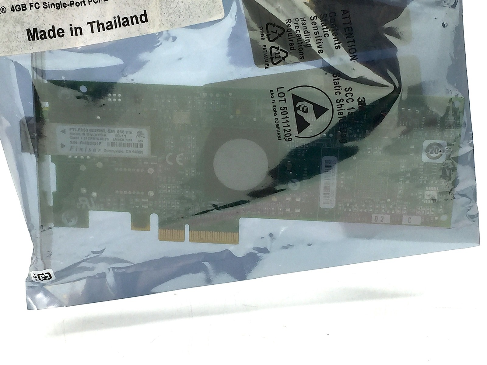 IBM Emulex 4GB FC Single Port PCI-E HBA 43W7509 Rev 4.0 for IBM System X