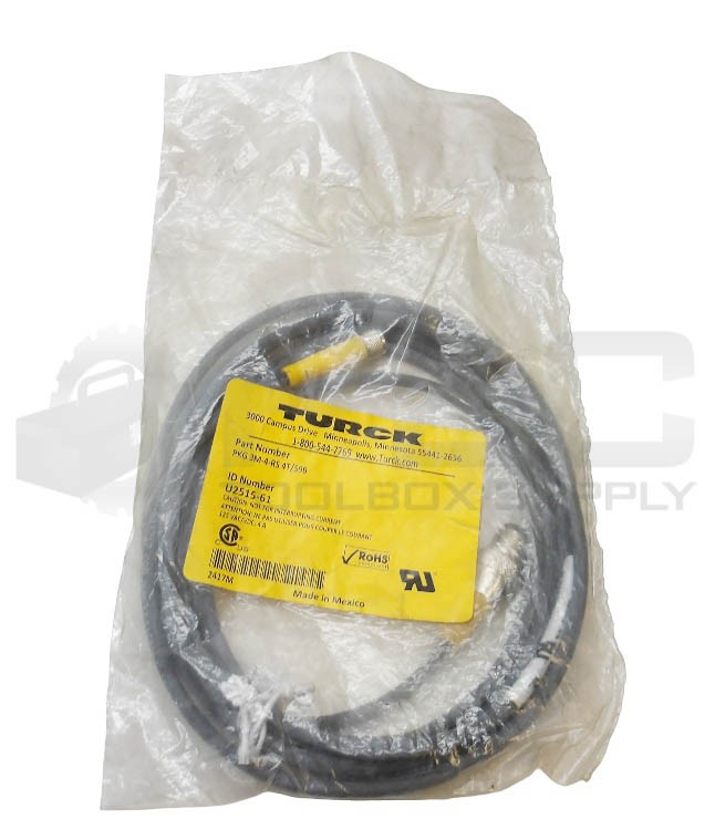 SEALED NEW TURCK PKG 3M-4-RS 4T/S90 FEMALE CONNECTOR CORDSET 4M U2515-61