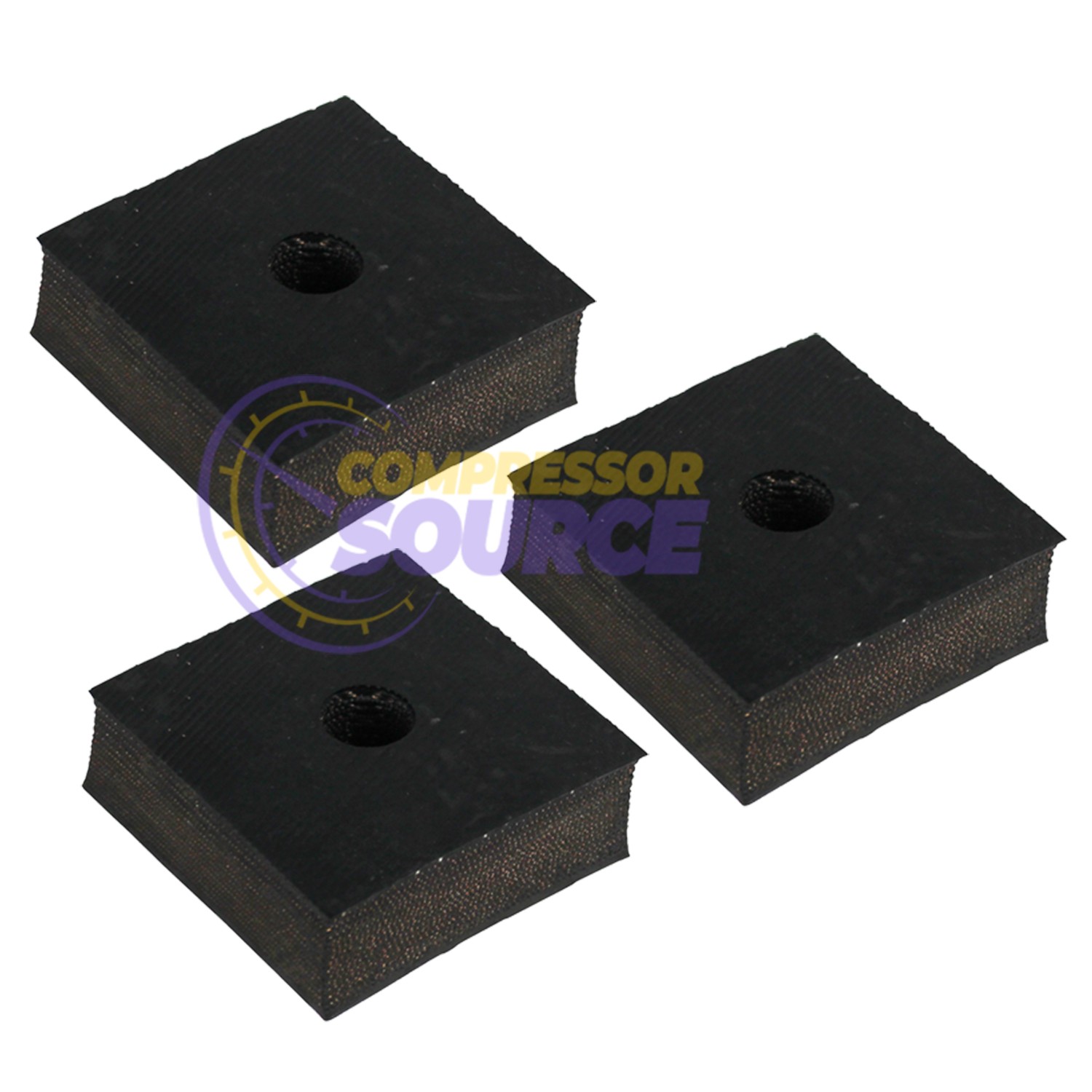 3 Anti Vibration Pad Air Compressor 3x3x1 Isolation 3″ Heavy Duty Rubber USA