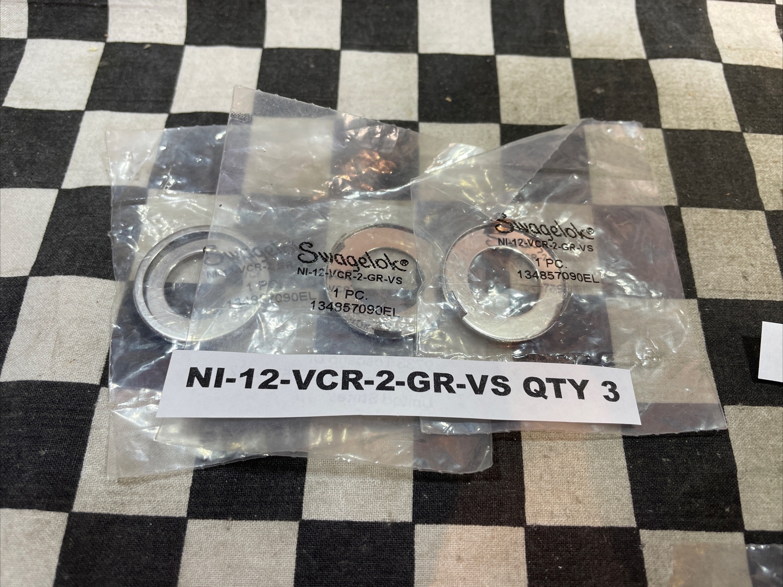 NI-12-VCR-2-GR-VS NI-4-VCR-2 SS-8-VCR-2-GR-VS SS-4-VCR-2-GR-VS, LOT OF 9 #E58