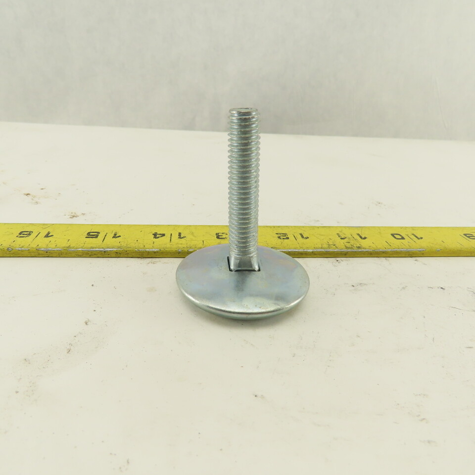J.W. Winco SN 974 1.75-3/8X16 Rattle Mounts Leveling Feet Steel Threaded Stud