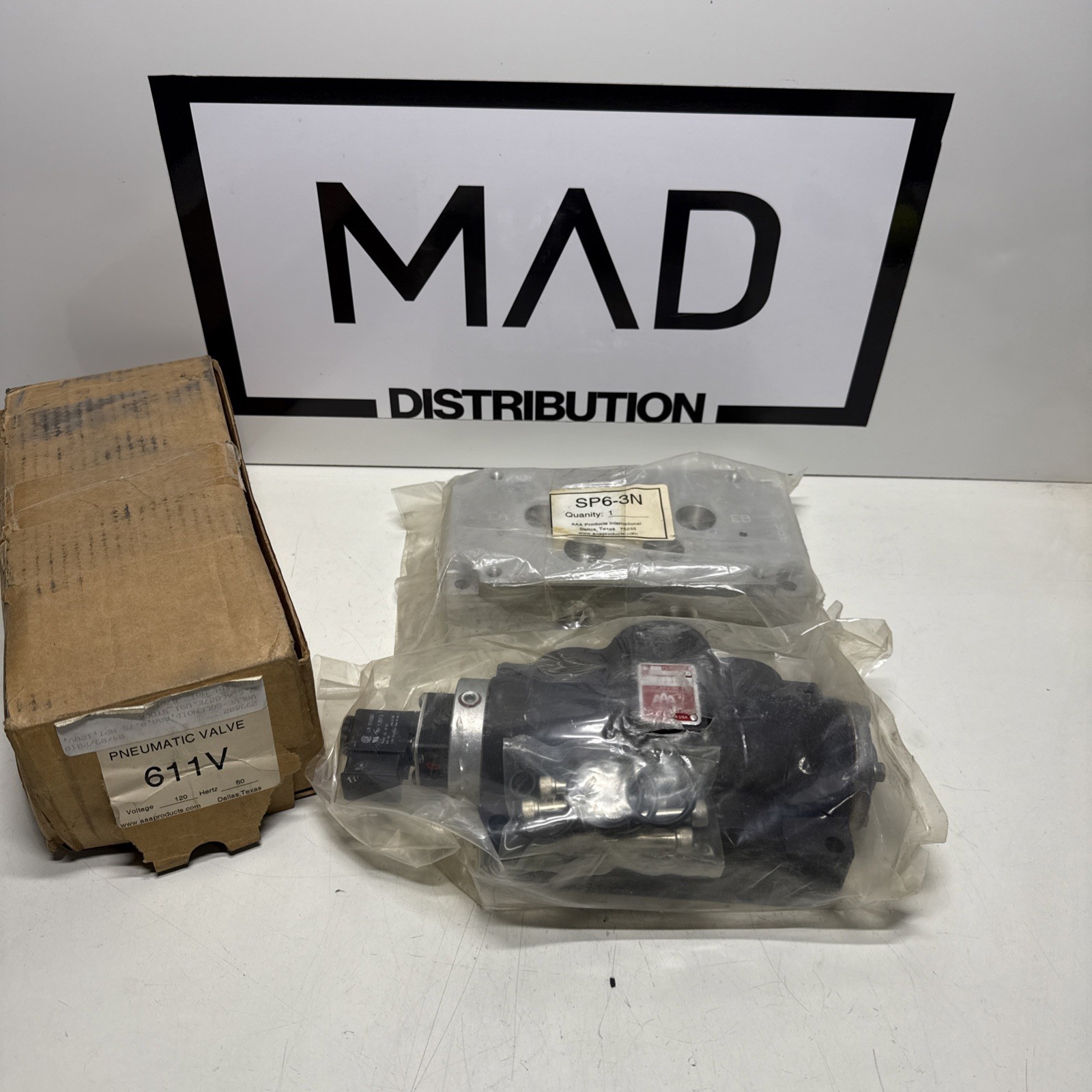 AAA PRODUCTS 611V 150PSI / SP6-3N 3/4 NPT Subplate Side Ported Dual Exhaust