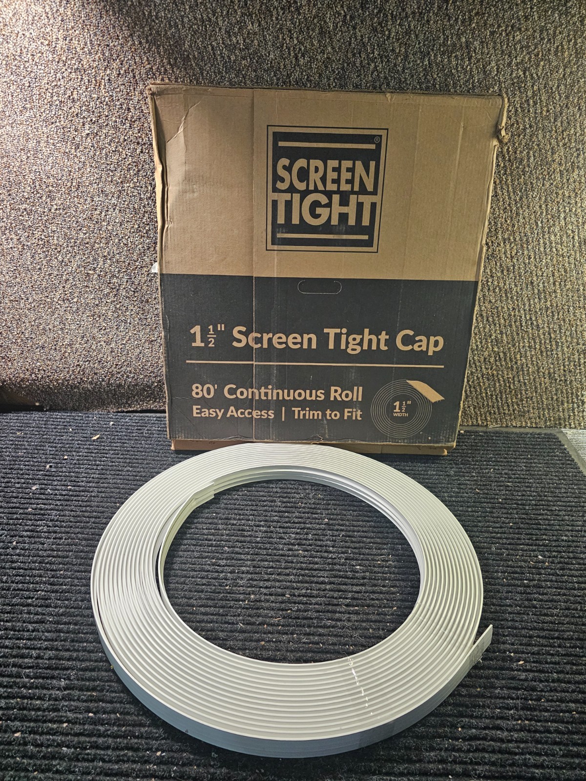 Screen Tight WCAP180 Porch Screening Cap, 80 ft L x 1-1/2 in W Dimensions