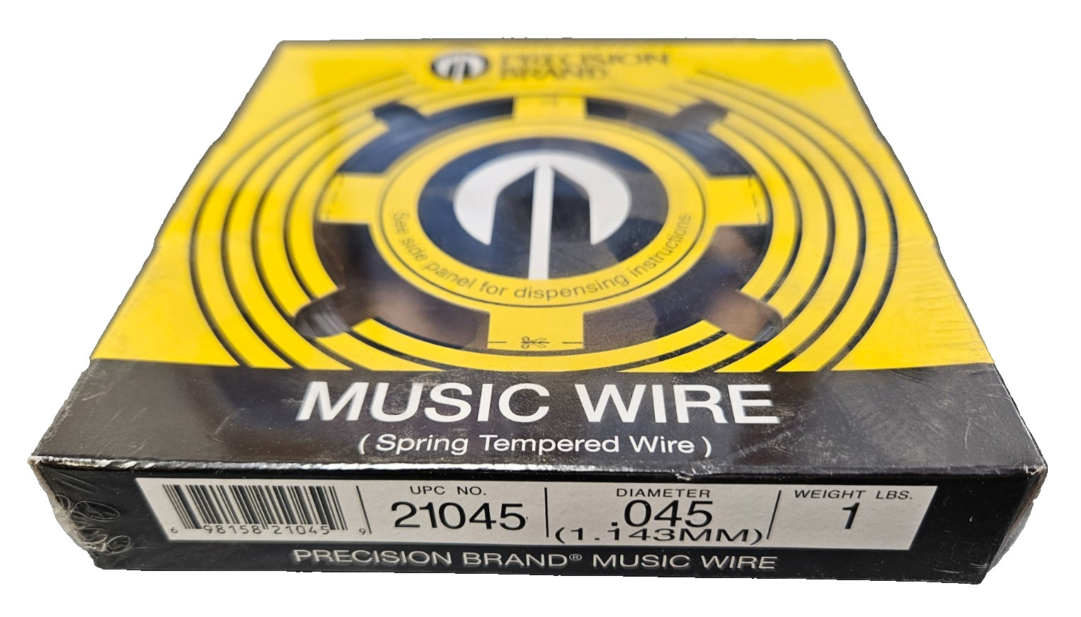 .051 Music Wire Precision Brand 21051 One Pound Roll 144 Feet