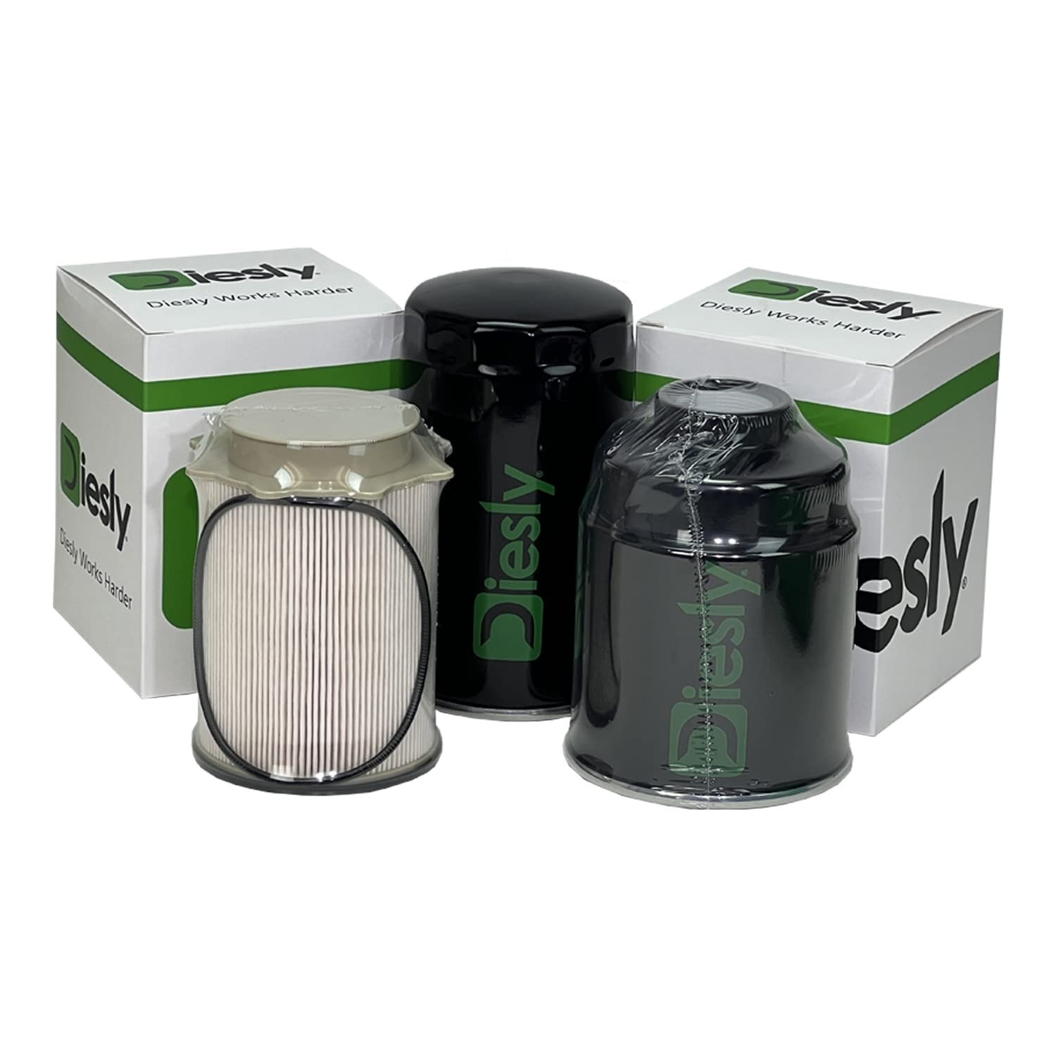 Diesly 6.7L Cummins Diesel Fuel Filter + Water Separator + Oil Filter Replace…