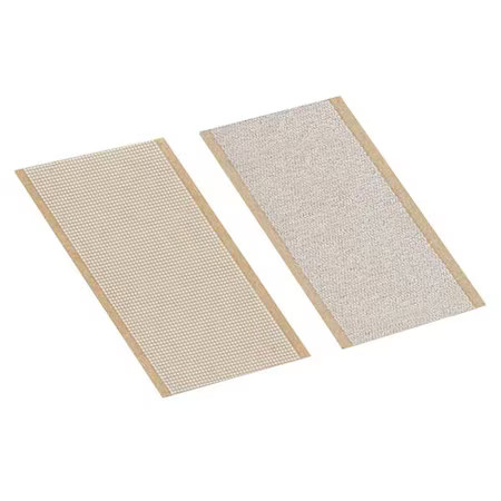3M 1-2-100-Sj3506/Sj3507 Reclosable Fastener Shapes, Acrylic Adhesive, 2 In, 1