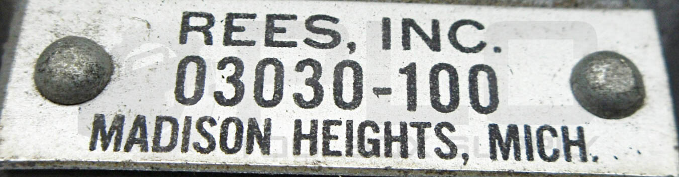 NEW REES 03030-100 CABLE OPERATED SAFETY SWITCH