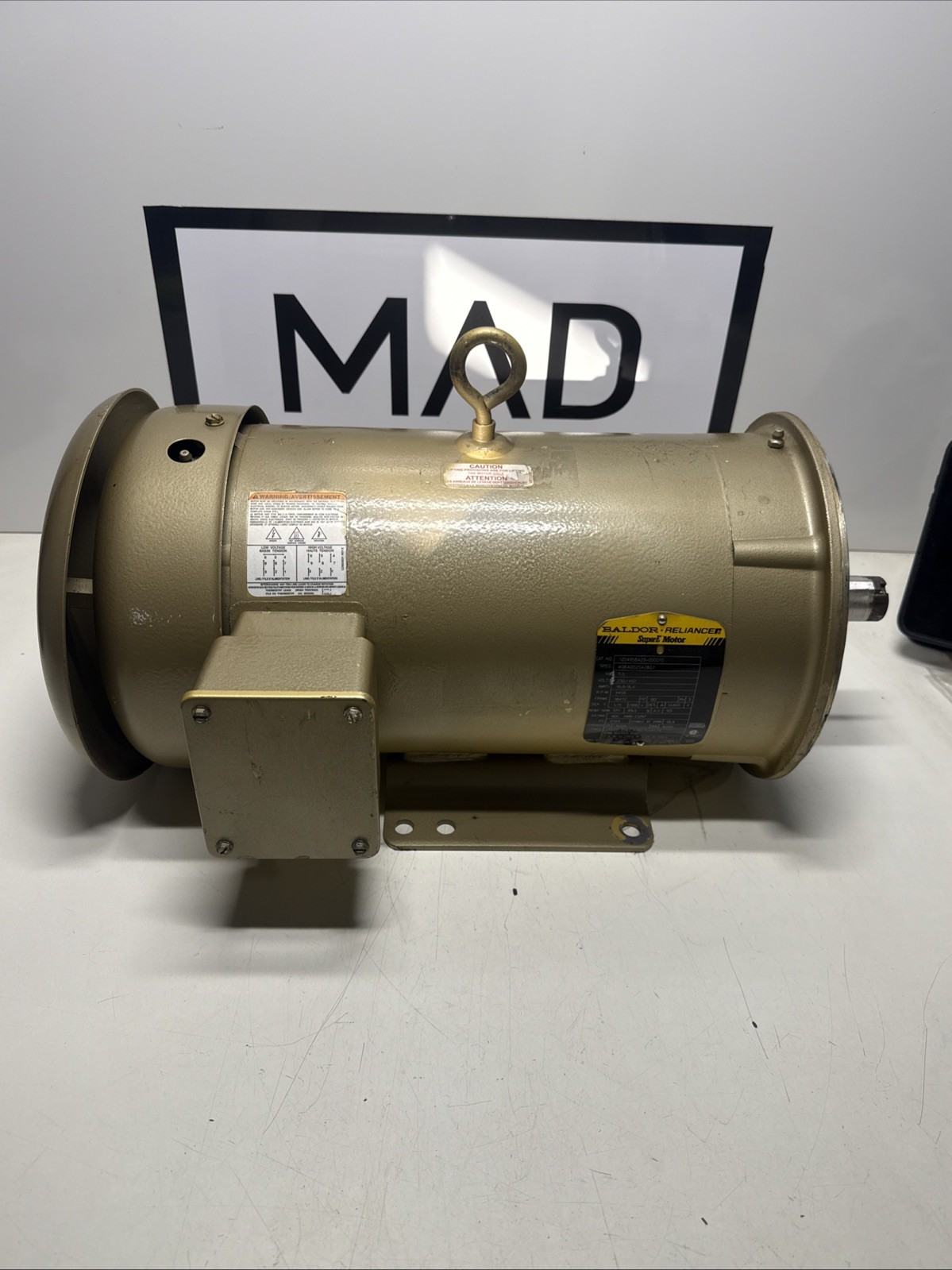 BALDOR CEM3616T SUPER E MOTOR SPEC M36A002S428G1 HP 7.5 230/460V RPM 3450