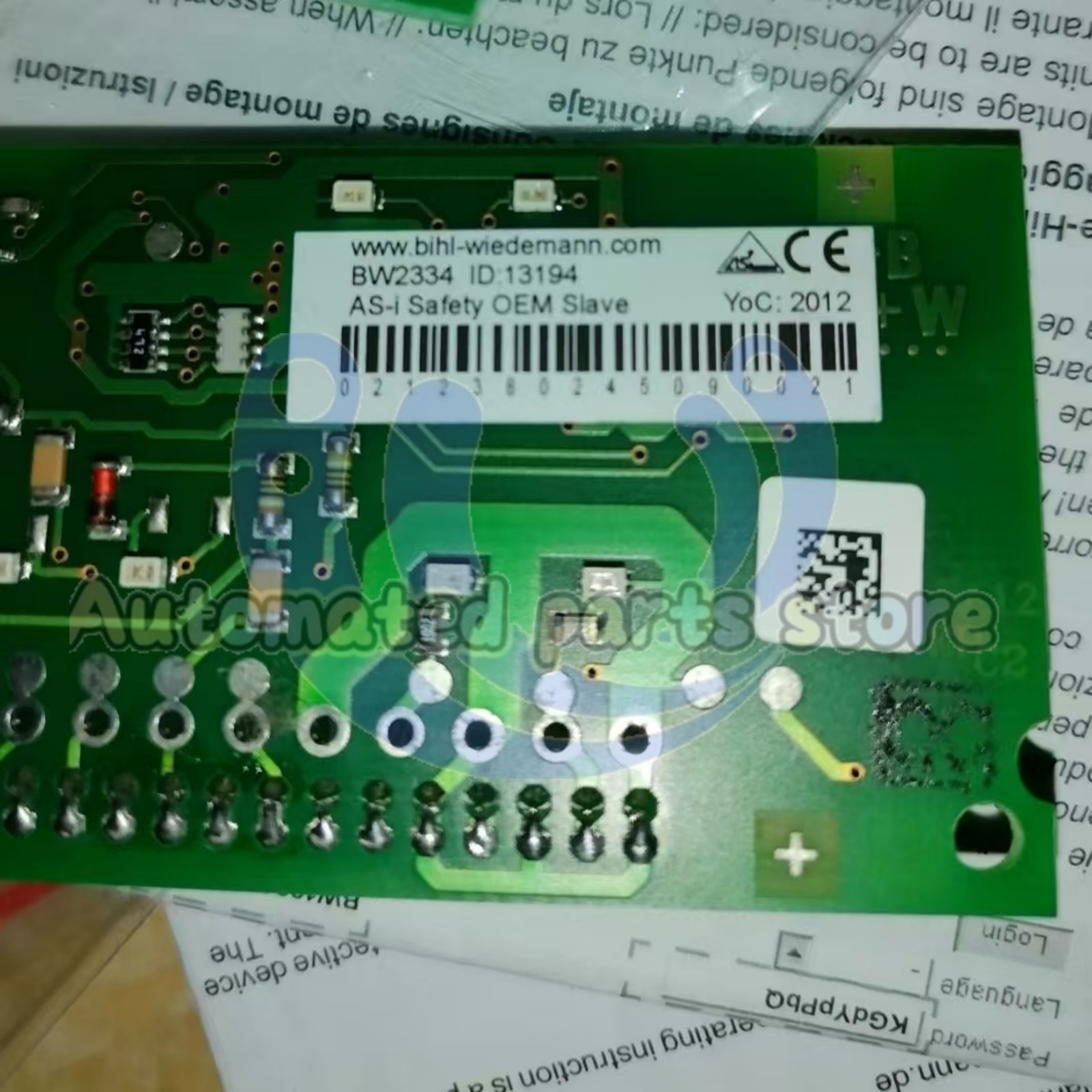 1PCS Bihl+Wiedemann BW2334 Control Card Sealed