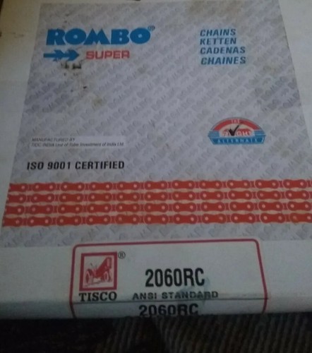 Tisco 2060RC Roller Chain – 1 1/2″P x 1/2″W – 10 Feet