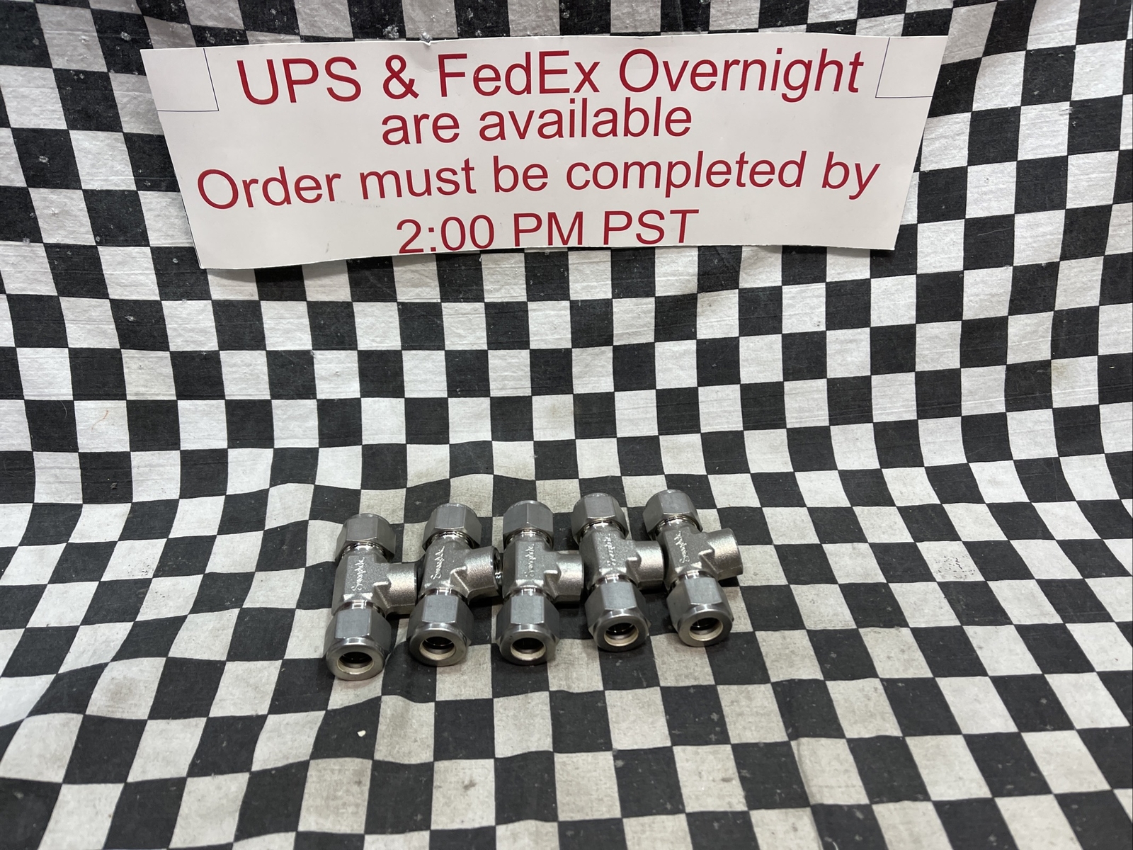 SWAGELOK Female Branch Tee, SS-810-3-4TTF SS81034TTF LOT OF 5 SHIPSAMEDAY#1606V2