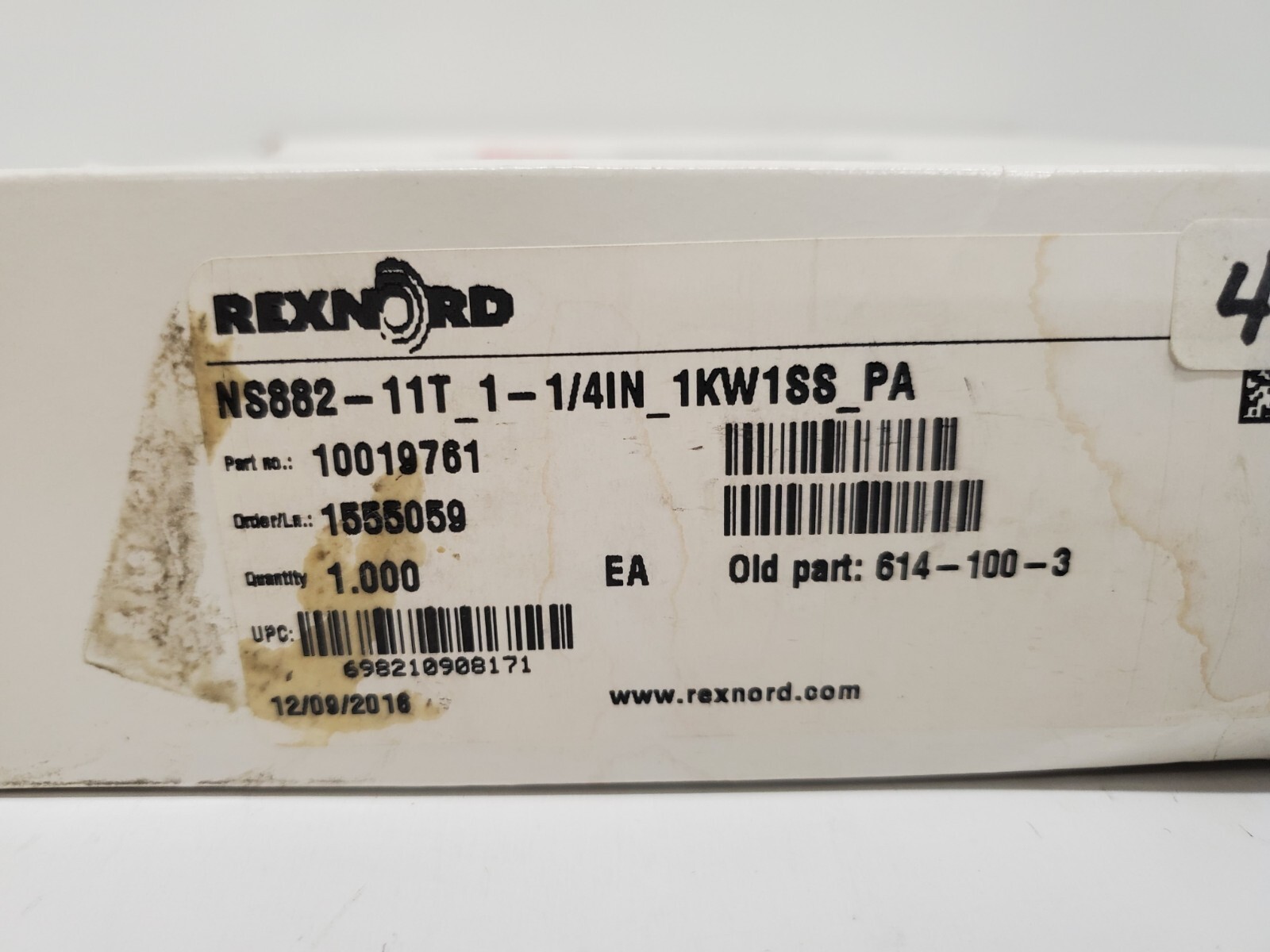 NEW IN BOX! REXNORD SPROCKET 10019761 NS882-11T_1-1/4IN_1KW1SS_PA