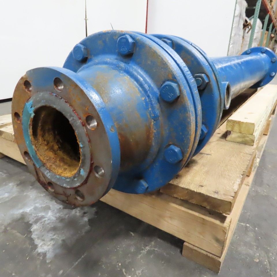 4″ Flange Mount Tube Heat Exchanger 91″ OAL 2″ NPT