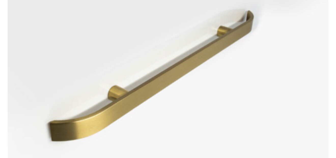 Lustre Products AHS3000s Elevator Handrail 3” Solid Flat SS #4 56” New