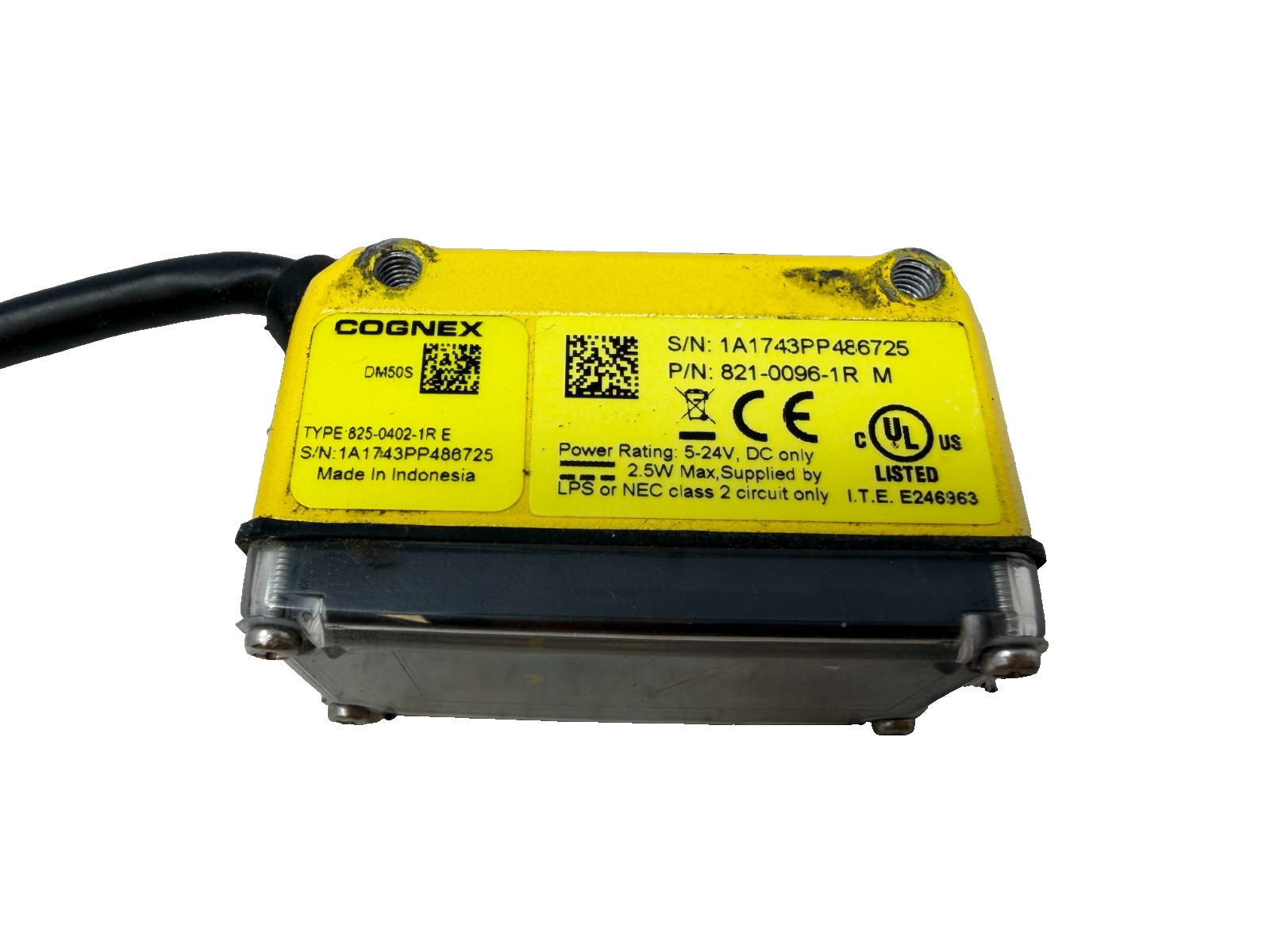 Cognex DM50S Barcode Scanner 825-0402-1R / 821-0096-1R