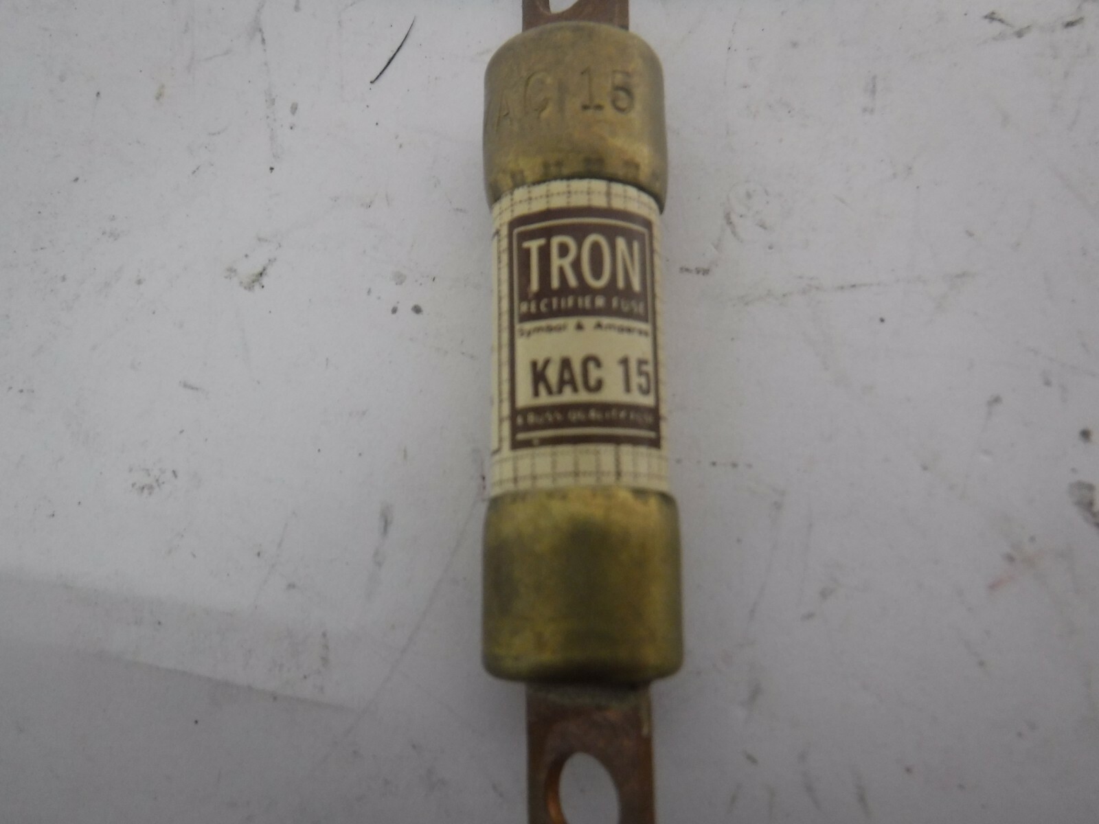 LOT OF 9 TRON BUSSMANN RECTIFIER FUSES KAC 15 600V/15A NEW