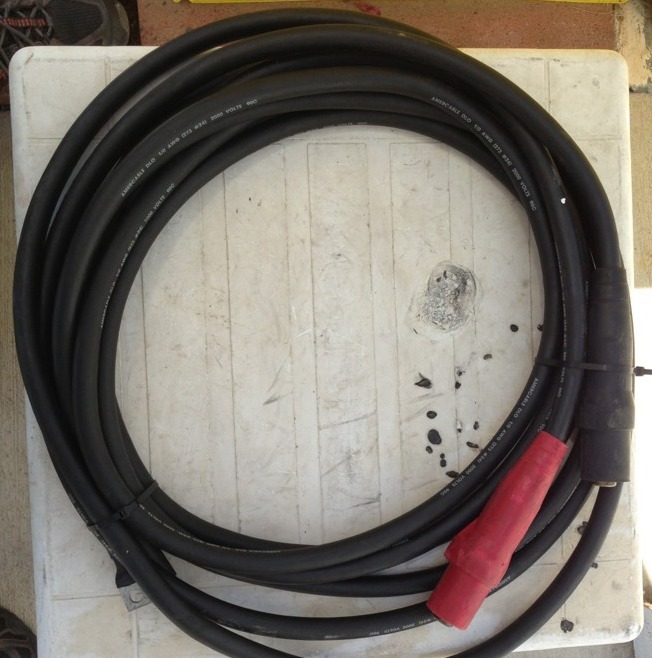 Cable Premade With Lug End & Hexlox Copper Wire 1/0 AWG X 27FT, Lot Of 2 #B