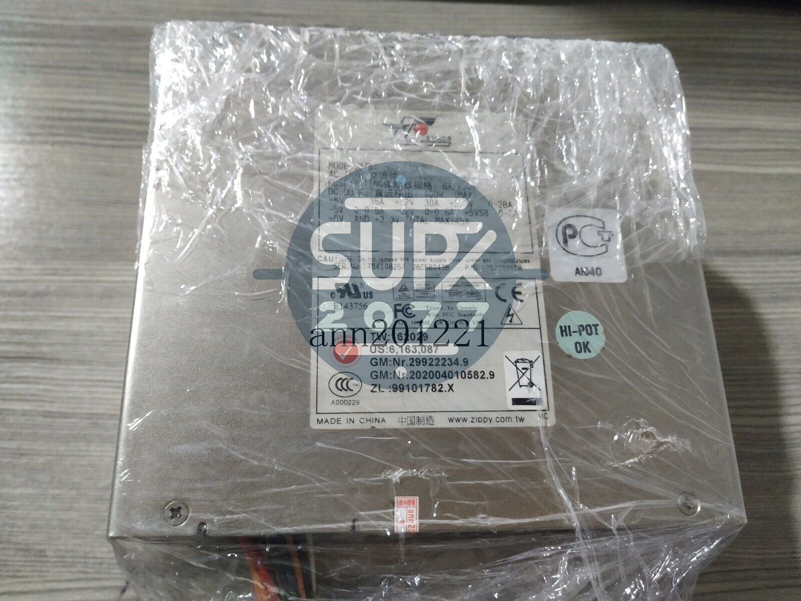 1PCS Used Zippy HG2-6400P 400W server power supply