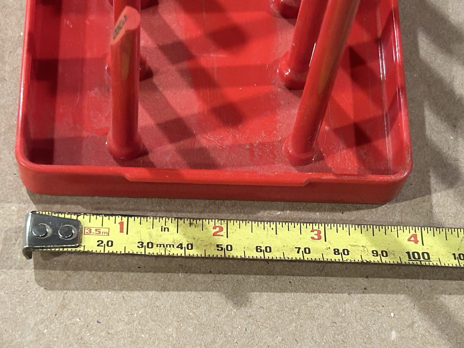 NOS Snap-On 1/2” Drive Socket (Deep & Shallow) Organizer KA12FRRD 3/8-1-1/4” Red