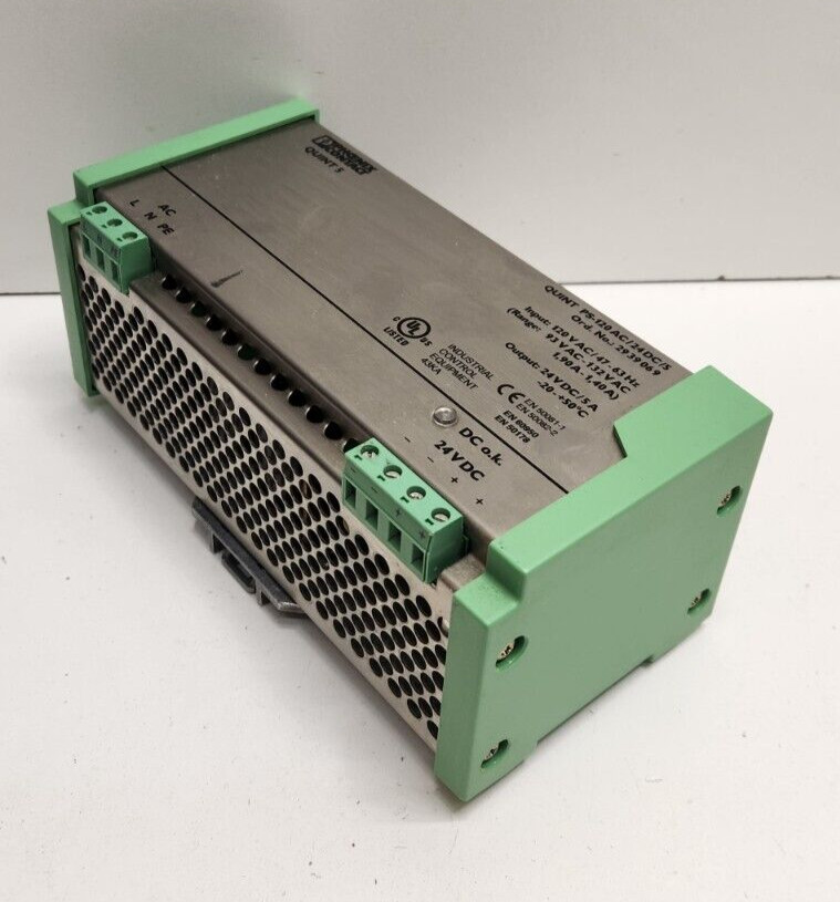 GUARANTEED! PHOENIX CONTACT 5A 24V POWER SUPPLY PS-120AC/24DC/5 78-103-4300