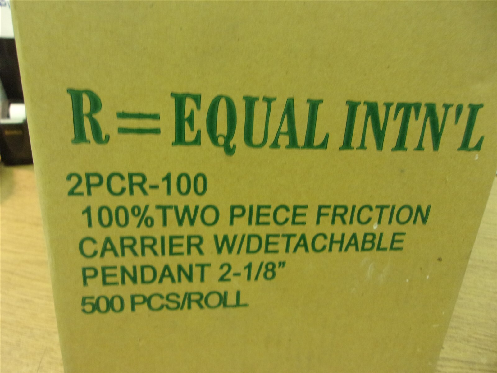 NEW R-Equal 2PCR-100 Carrier w/ Detachable Pendant 2.5″ 500 Pcs *FREE SHIPPING*