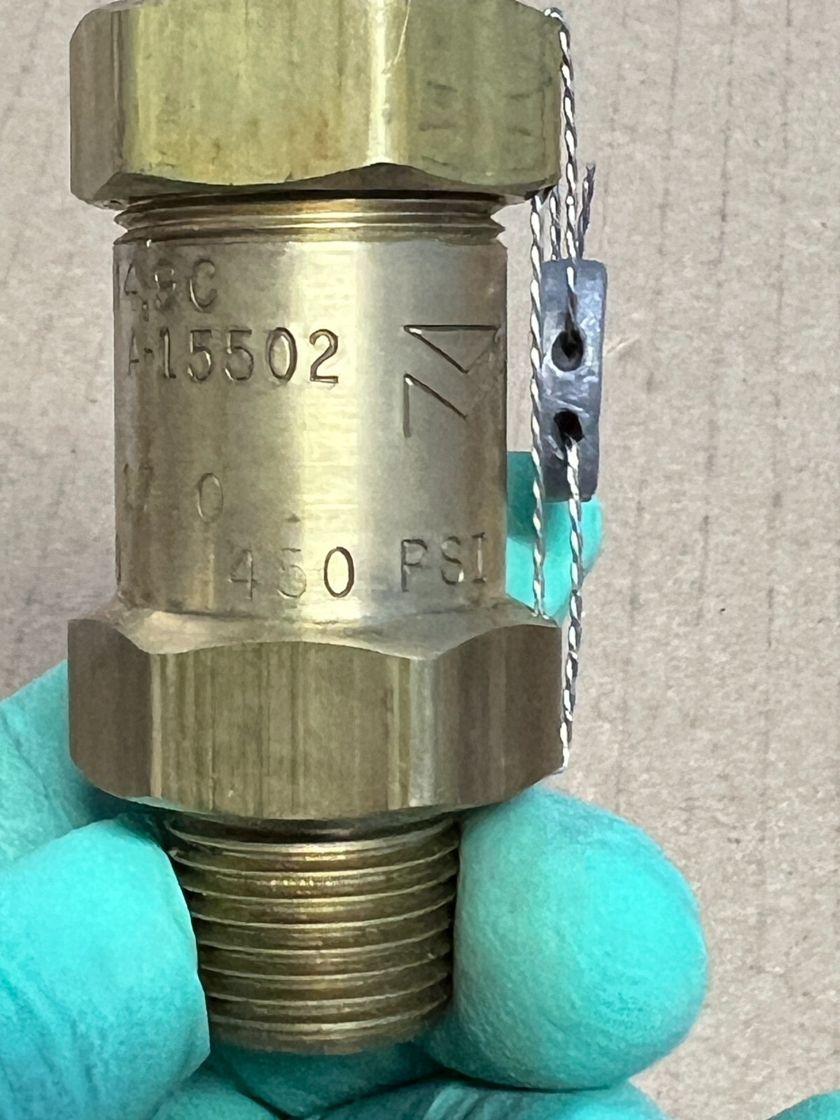 Mueller Industries AJ15502 450 Pound Pressure Relief Valve (New Old Stock)