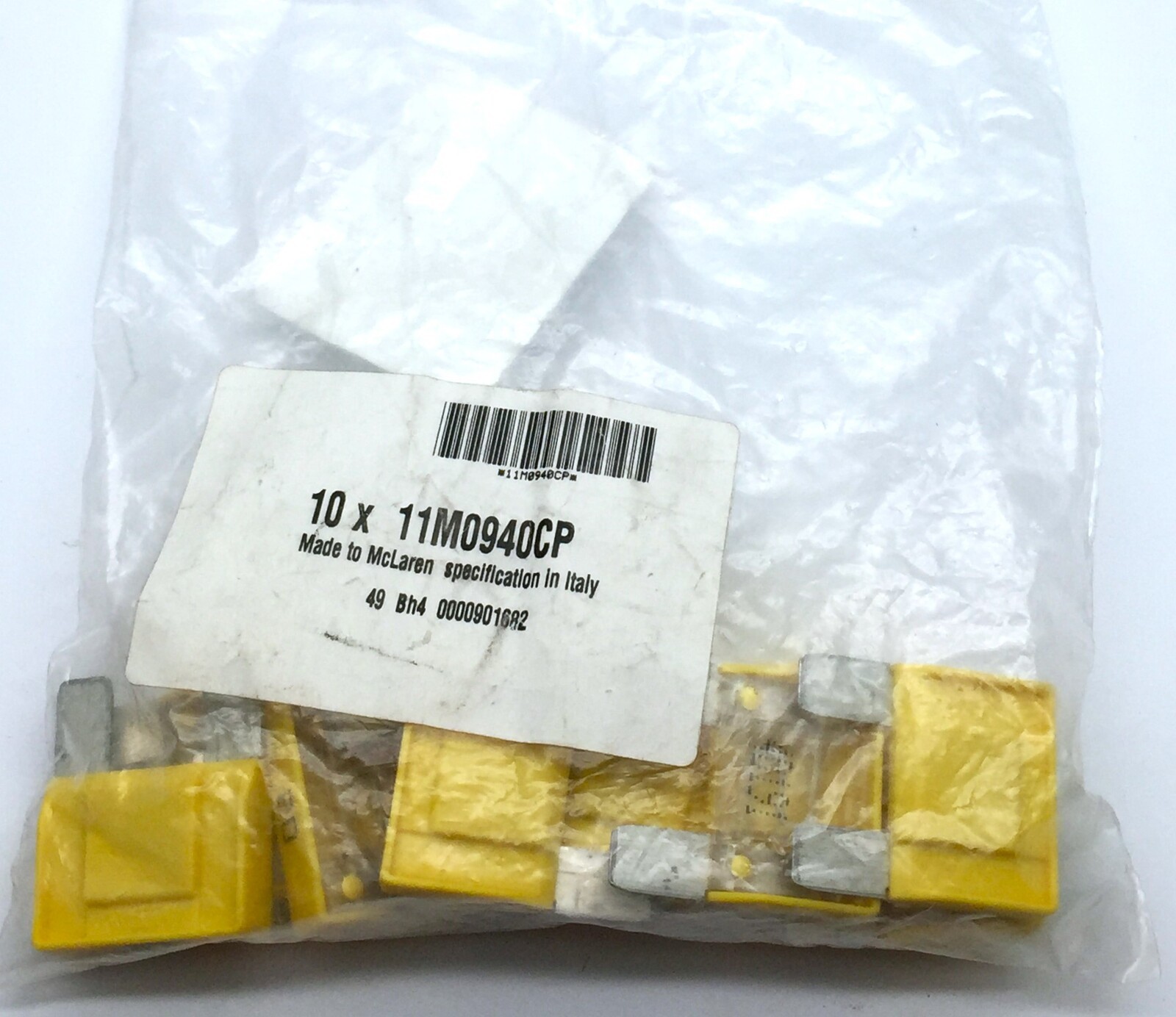 McLaren 1211M0940CP Maxi Yellow Fuse 20A  x10 pcs