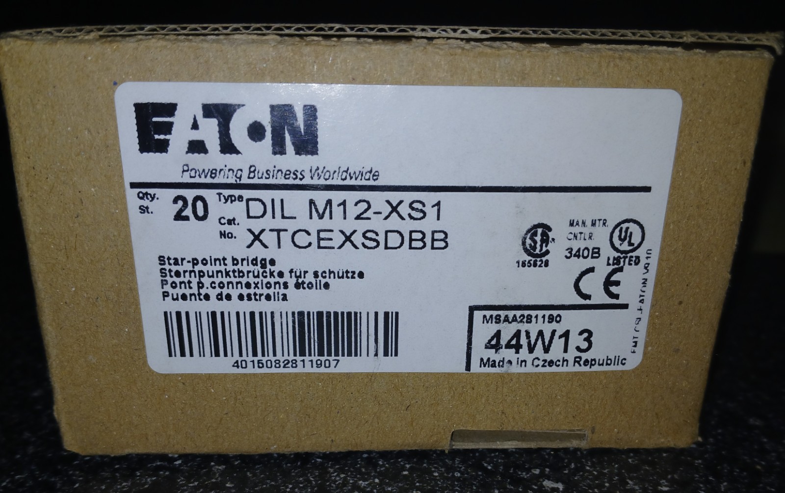 Eaton / Moeller DILM12-XS1 Star Point Bridge. (Lot of 5) Free Shipping