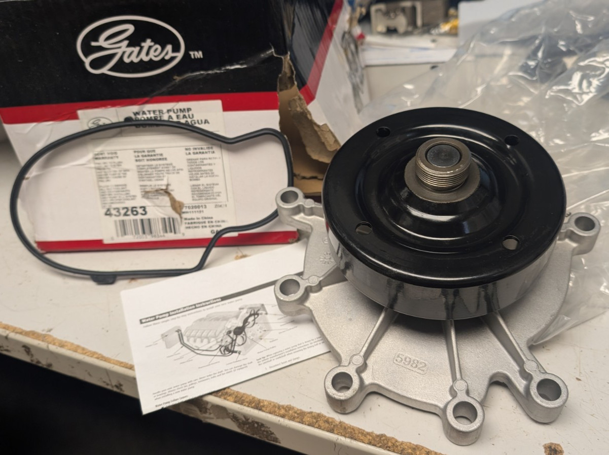 Gates 43263 Water Pump – will be shipped OUT of the original box
