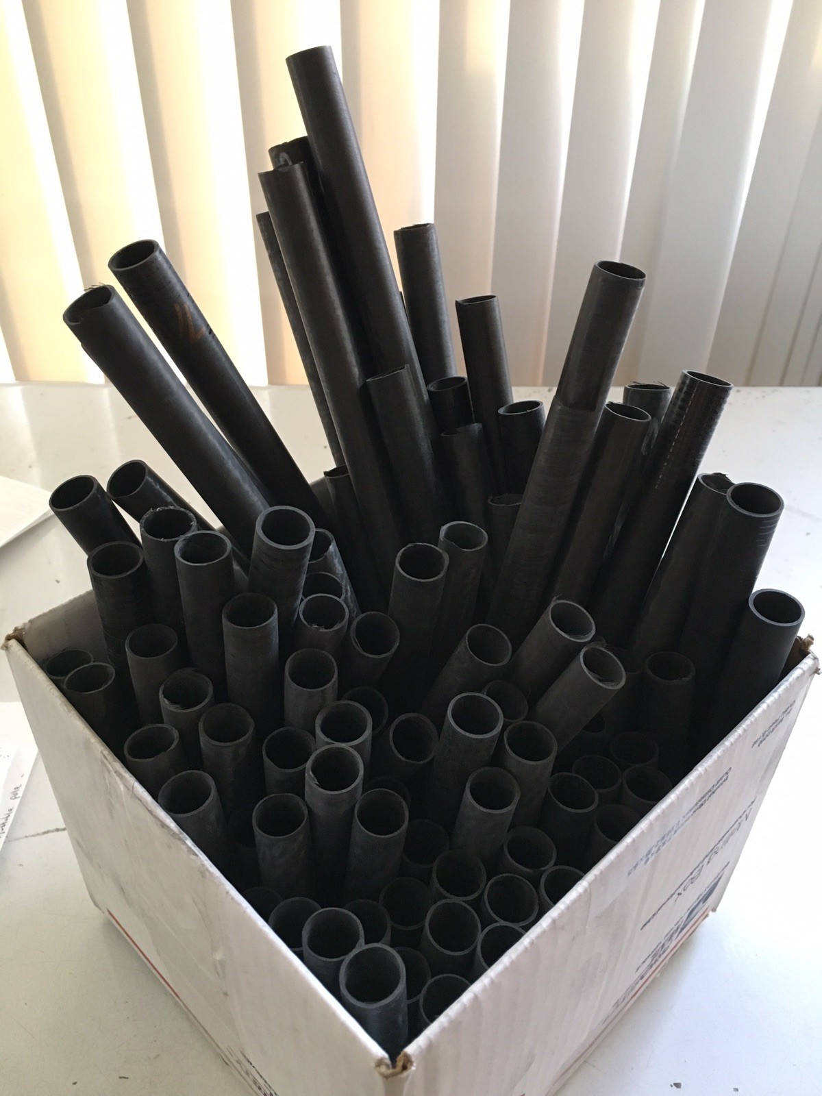 Carbon Fiber Tube Made in USA. .6″ / 15.3mm OD .536″ / 13.5mm ID X 21″