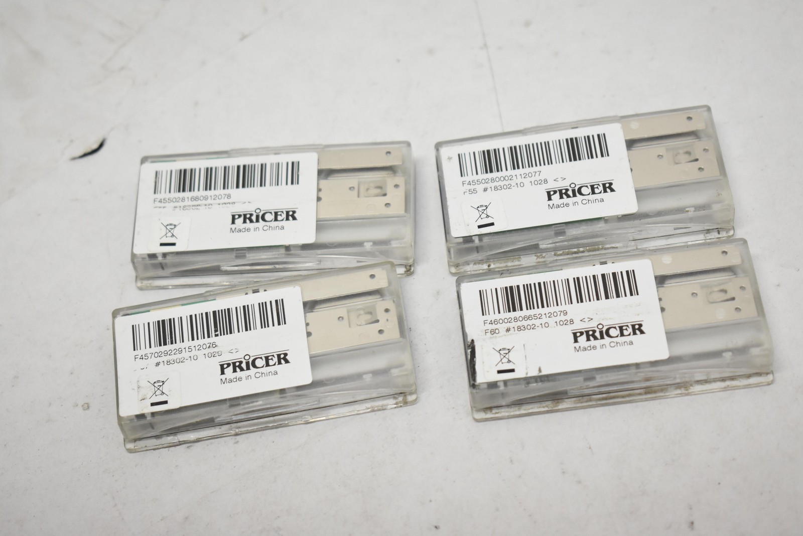 Pricer Electronic Shelf Label Tags Clear Retail Display ESL Modules Lot of 4