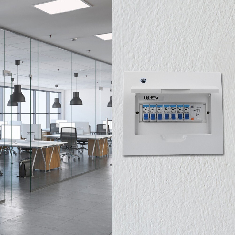 Circuit Breaker Small 6Way Leakage Protection 63A 30mA RCD+4MCB