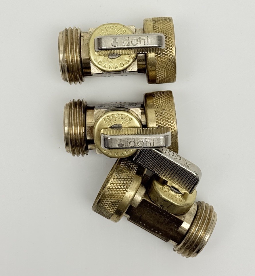 Lot Of 3, Dahl 3/4″ Female x 3/4″ Male Ball Valve, Brass