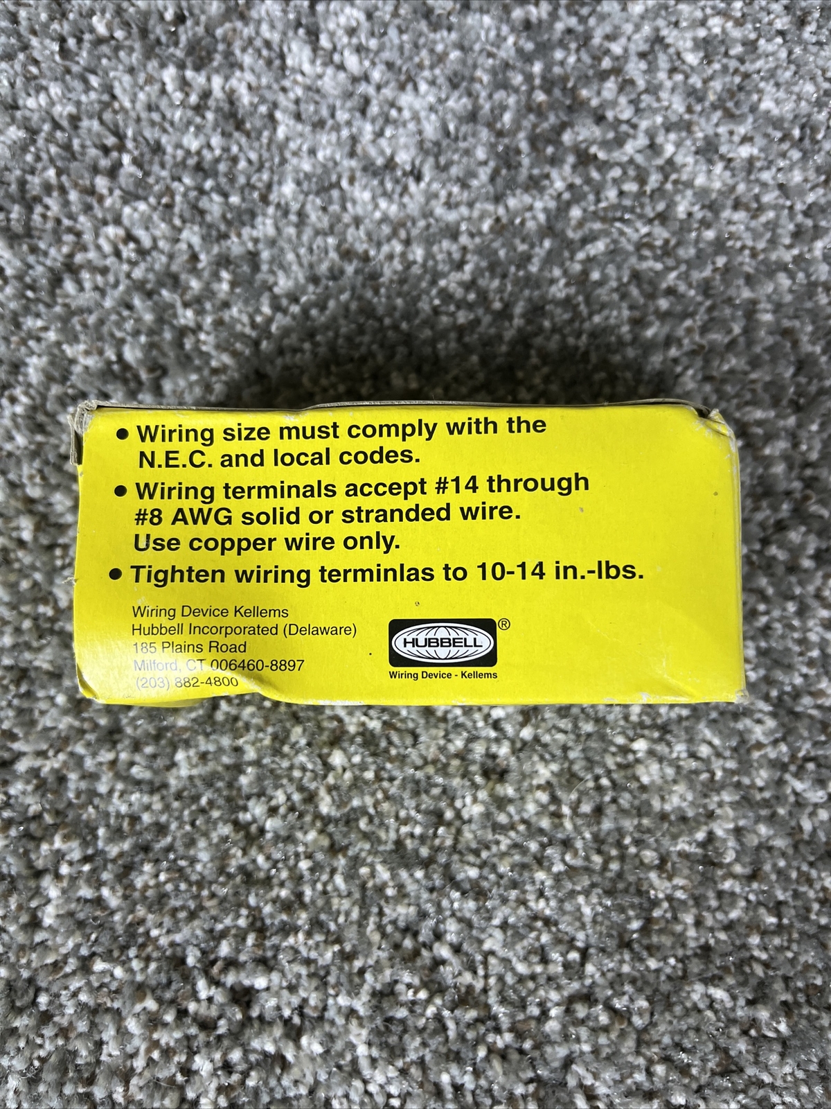 HUBBELL HBL2410 TWIST-LOCK RECEPTACLE 20A 125/250V NEMA L14-20R 3P 4W 2410A