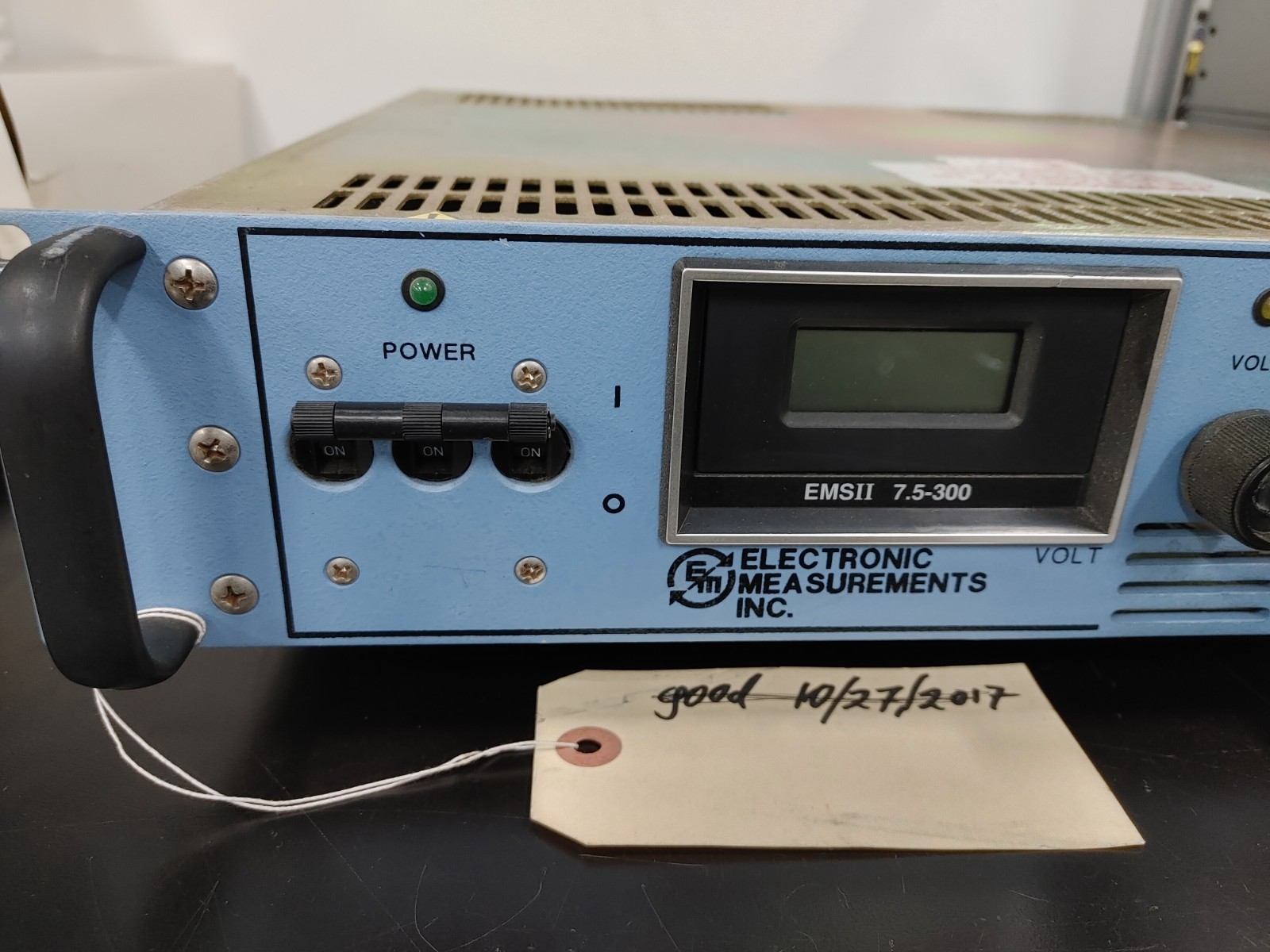 ELECTRONIC MEASUREMENTS EMSⅡ 7.5-300-2-D PN 00485215 EMS Ⅱ Power Supply