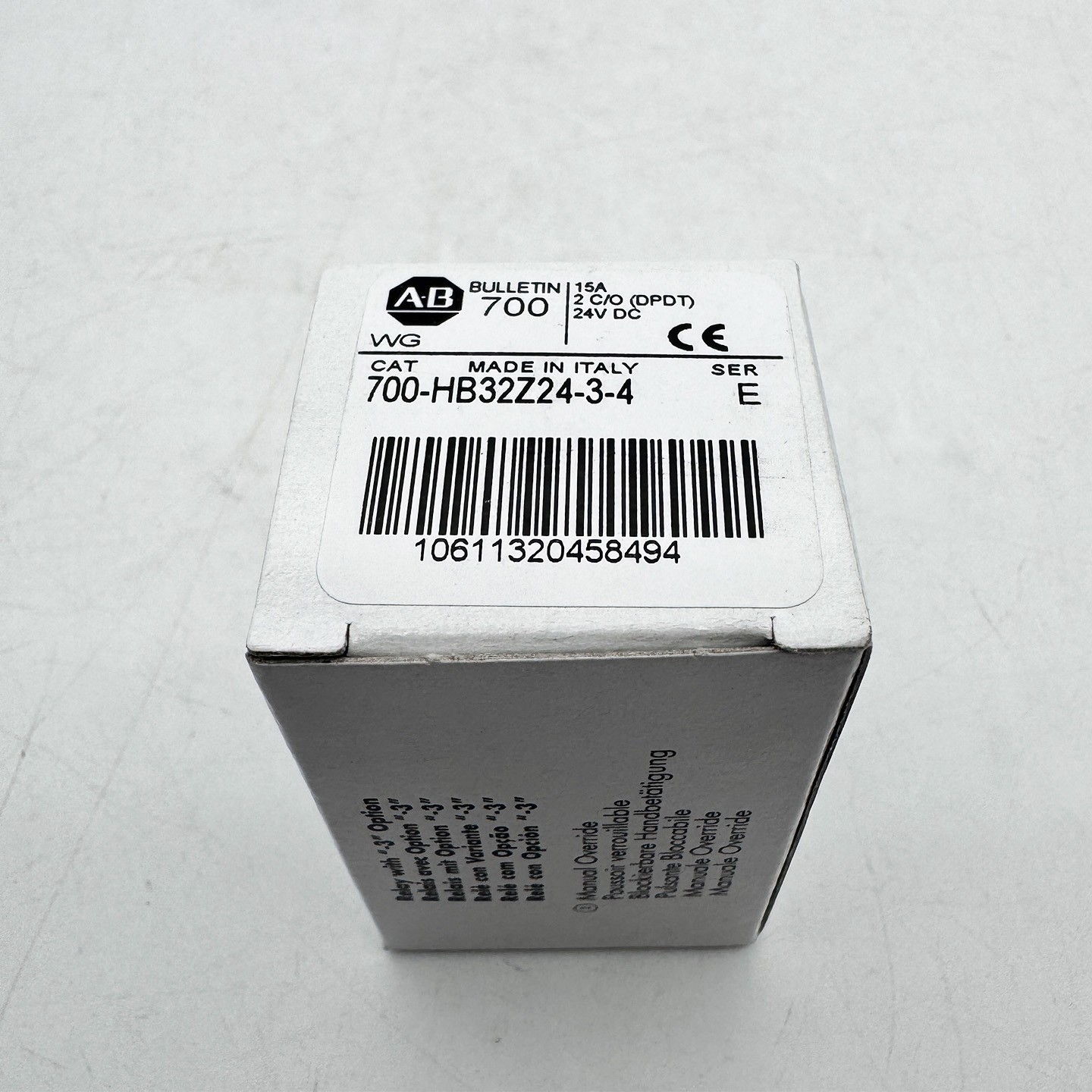 700-HB32Z24-3-4 24V DC GP Tall Square Base Relay New Original 700HB32Z2434